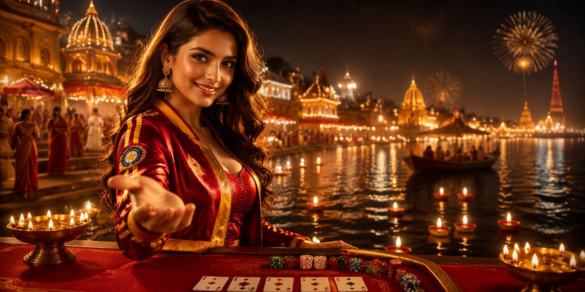 Diwali festival bright lights and lottery excitement in India